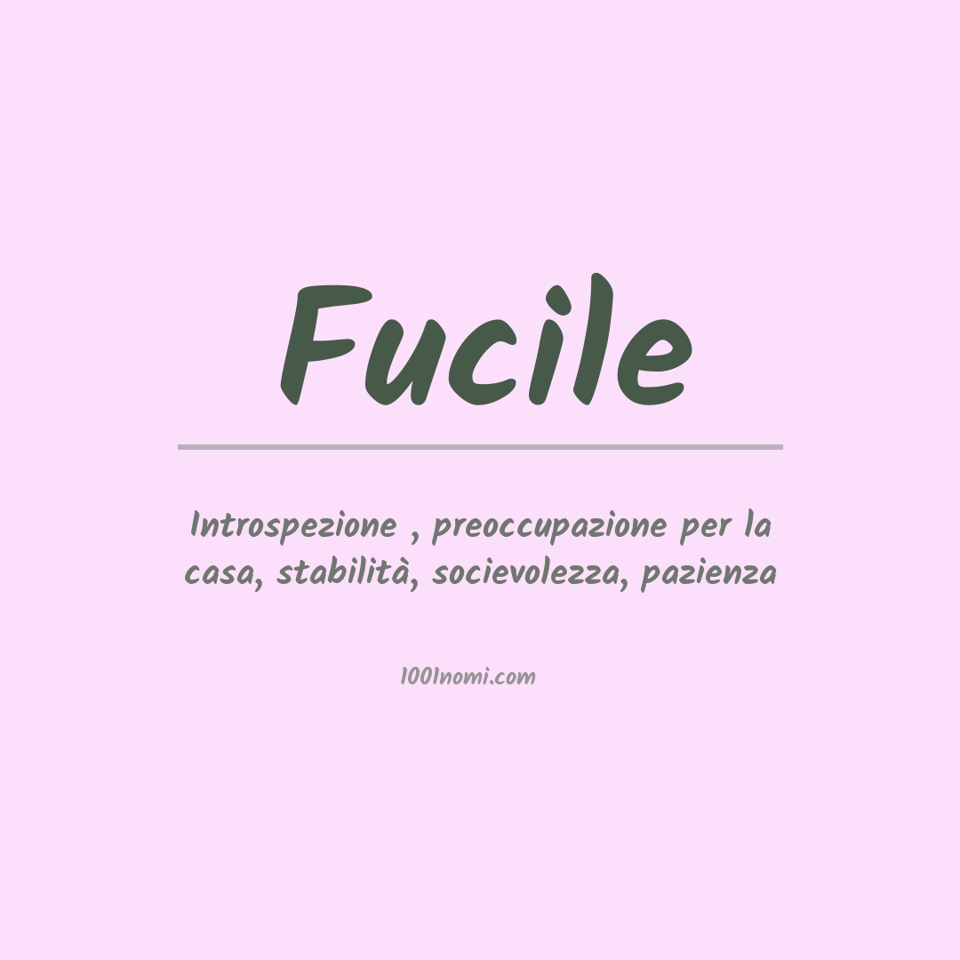 Significato del nome Fucile