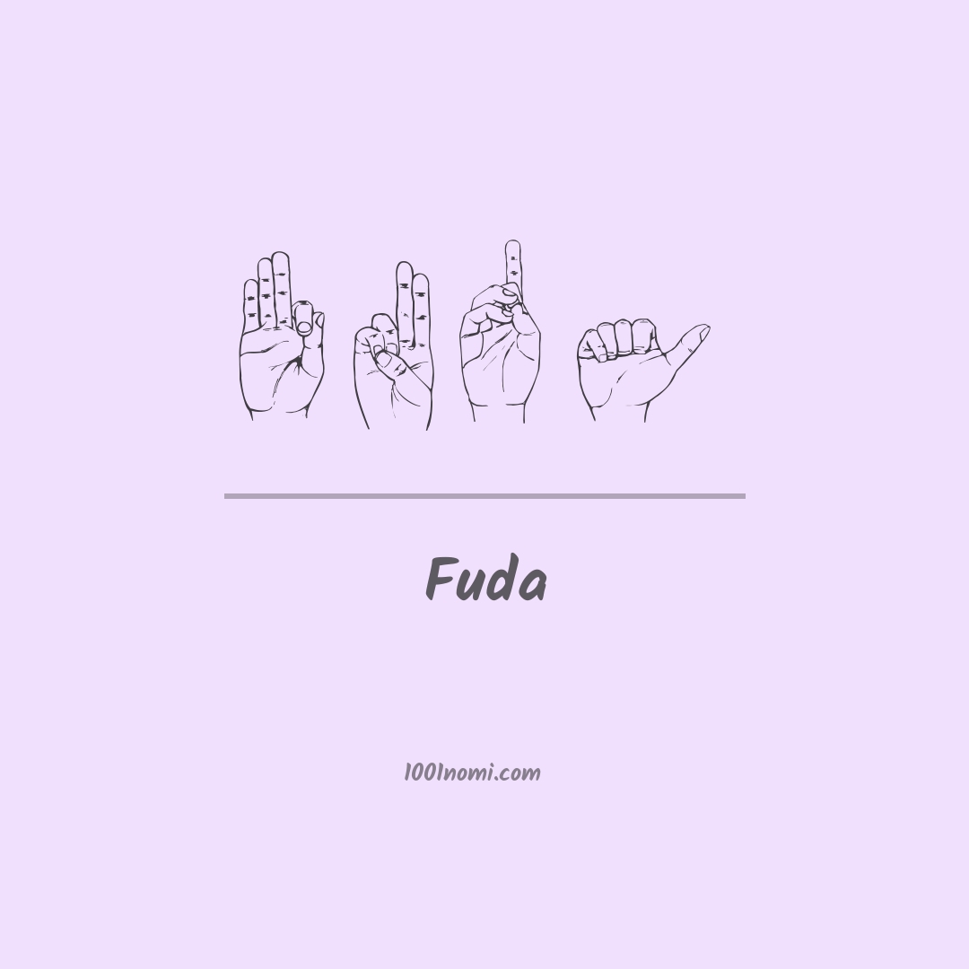 Fuda nella lingua dei segni Fuda nella lingua dei segni