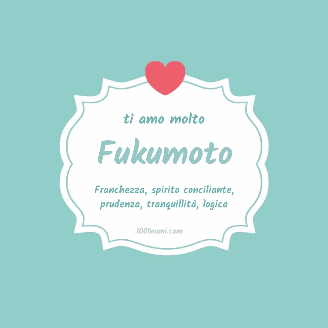 ti amo molto Fukumoto Ti amo molto Fukumoto