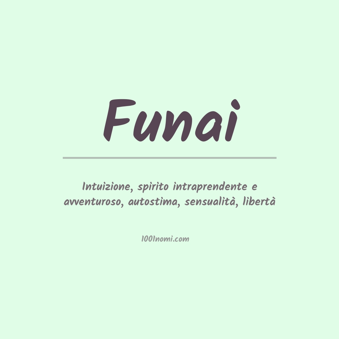 Significato del nome Funai