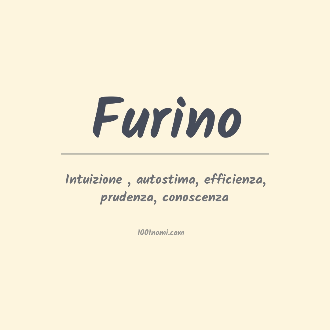 Significato del nome Furino