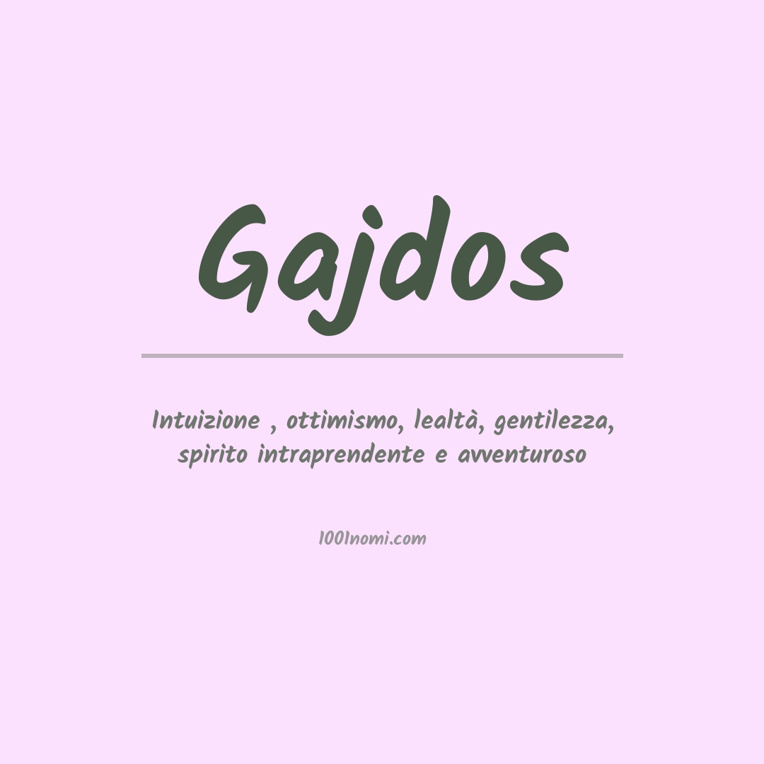 Significato del nome Gajdos Significato del nome Gajdos
