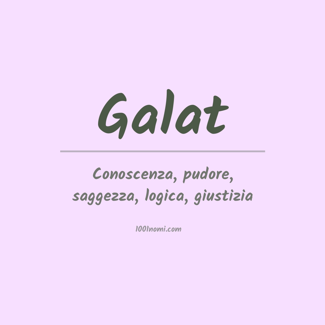 Significato del nome Galat