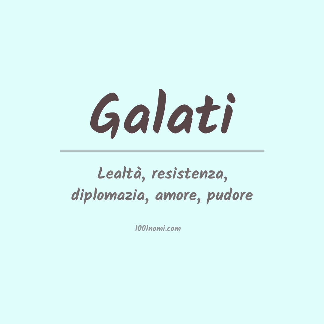 Significato del nome Galati