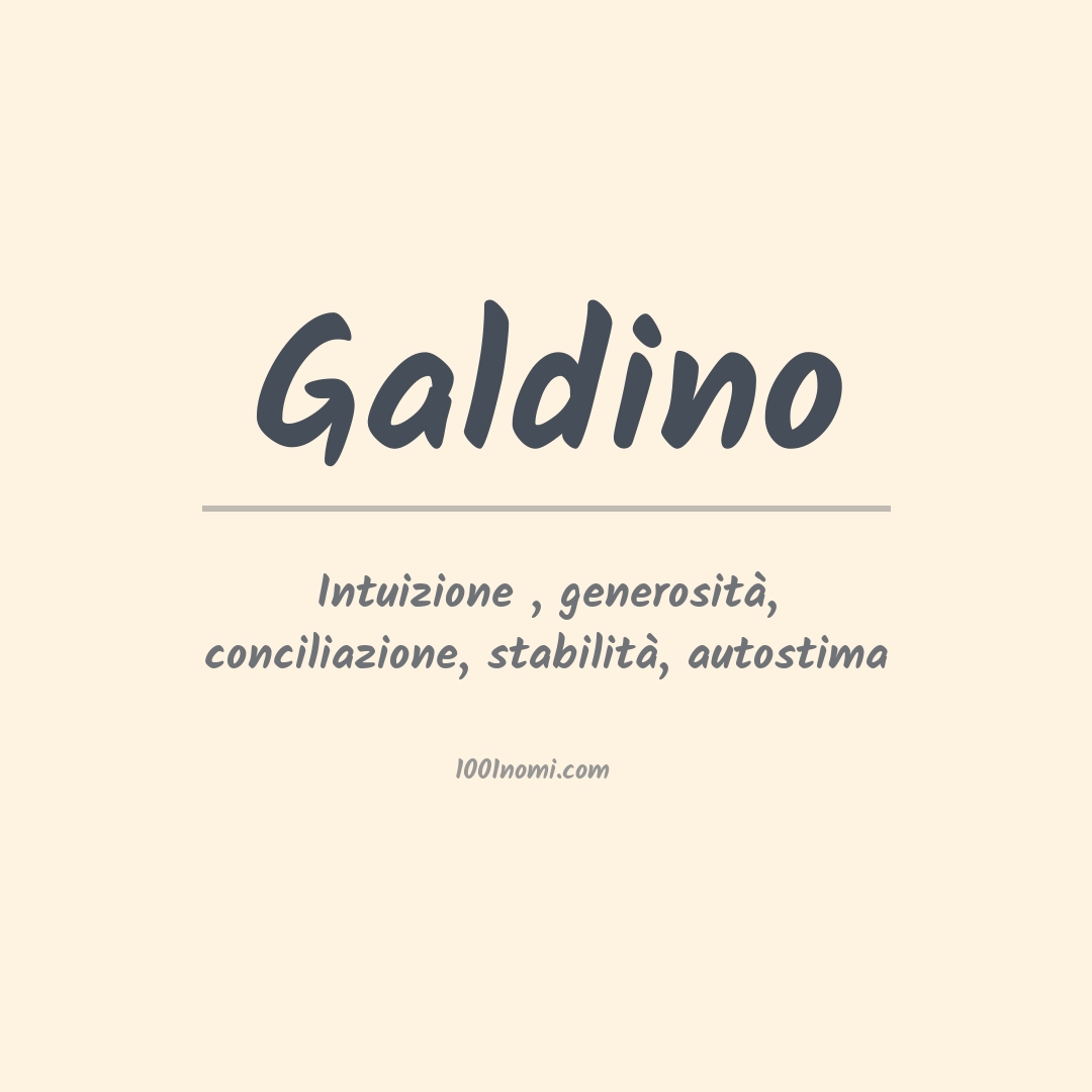 Significato del nome Galdino