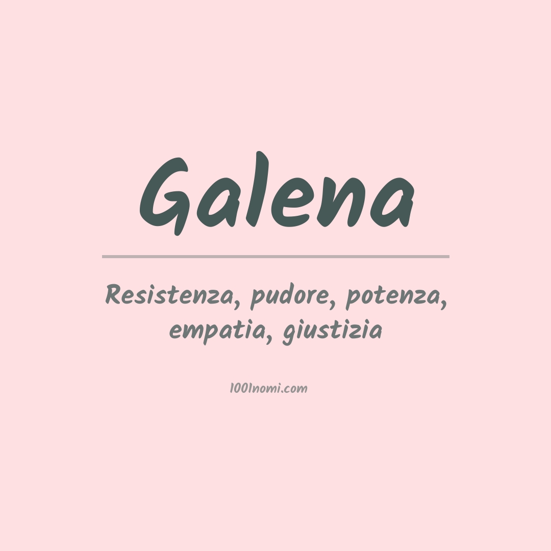 Significato del nome Galena