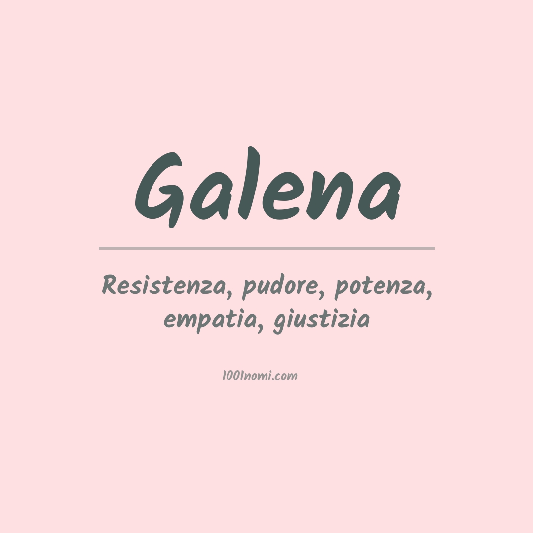 Significato del nome Galena Significato del nome Galena