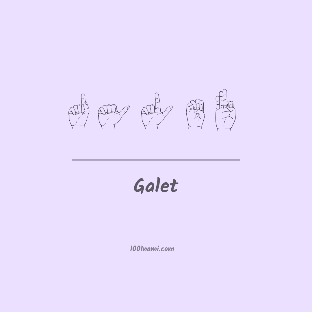 Galet nella lingua dei segni