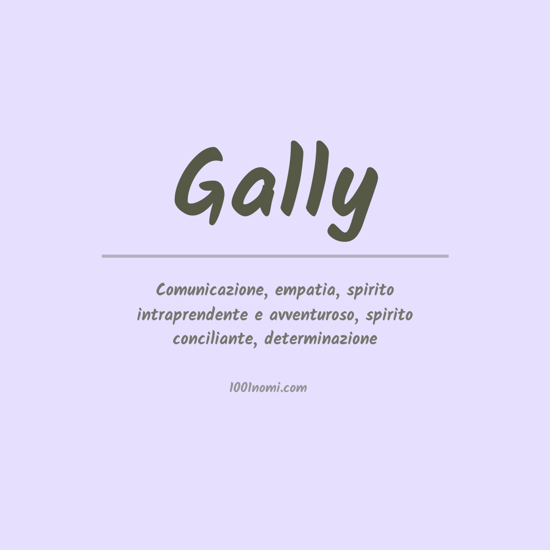 Significato del nome Gally