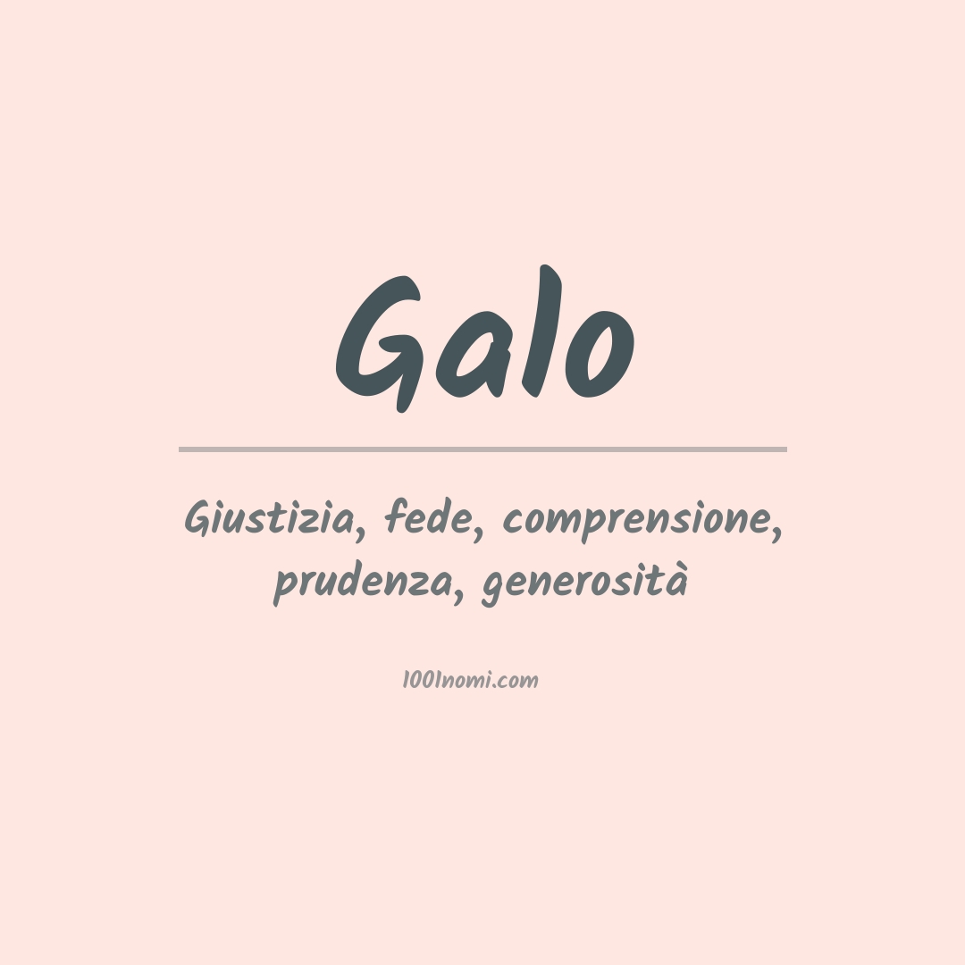 Significato del nome Galo