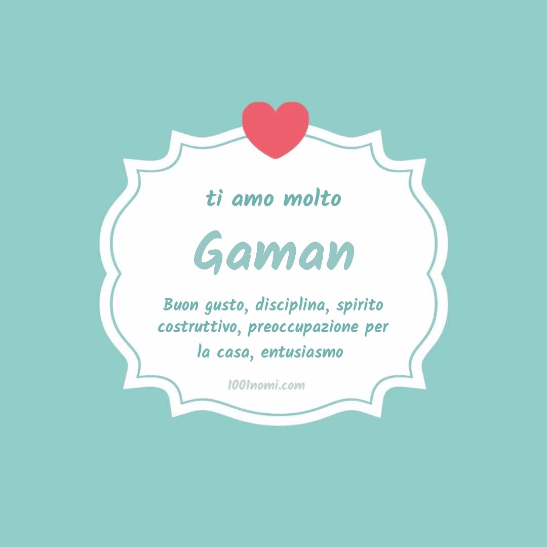 Ti amo molto Gaman Ti amo molto Gaman