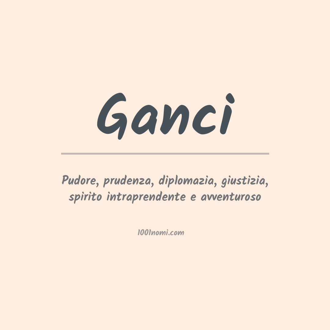 Significato del nome Ganci