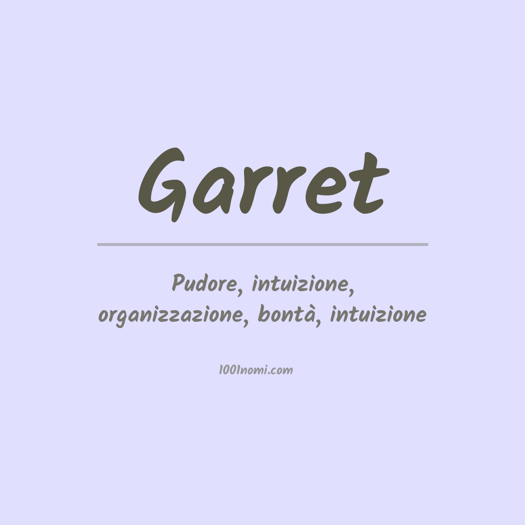 Significato del nome Garret
