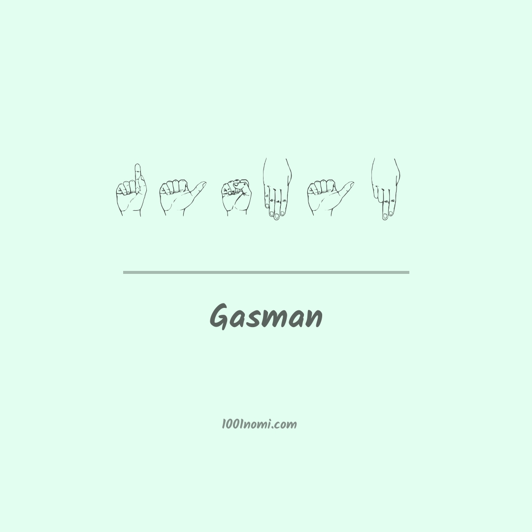 Gasman nella lingua dei segni Gasman nella lingua dei segni
