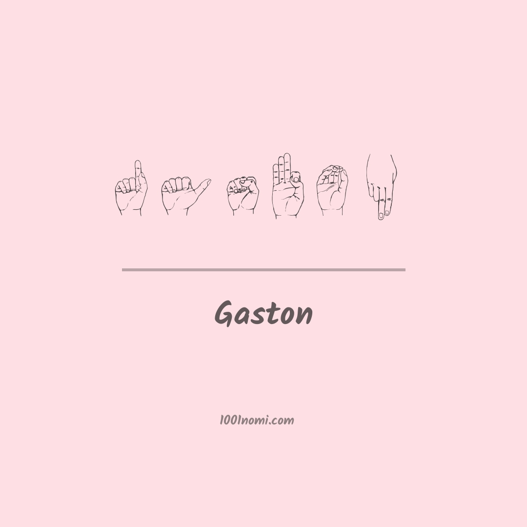 Gaston nella lingua dei segni