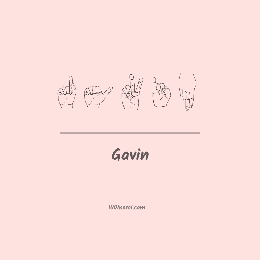 Gavin nella lingua dei segni