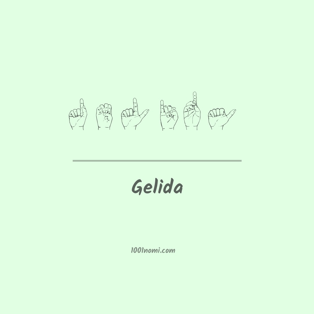 Gelida nella lingua dei segni Gelida nella lingua dei segni