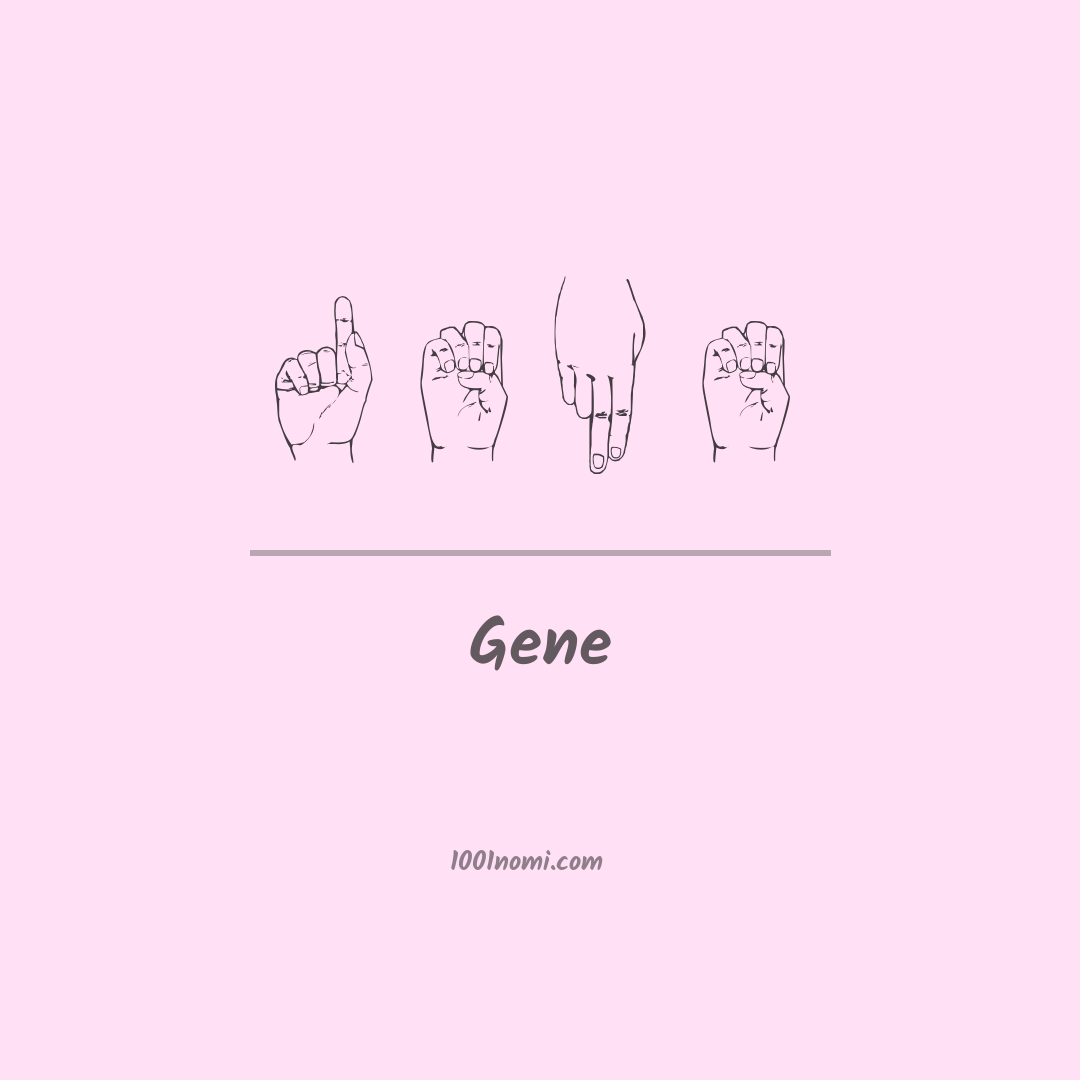 Gene nella lingua dei segni