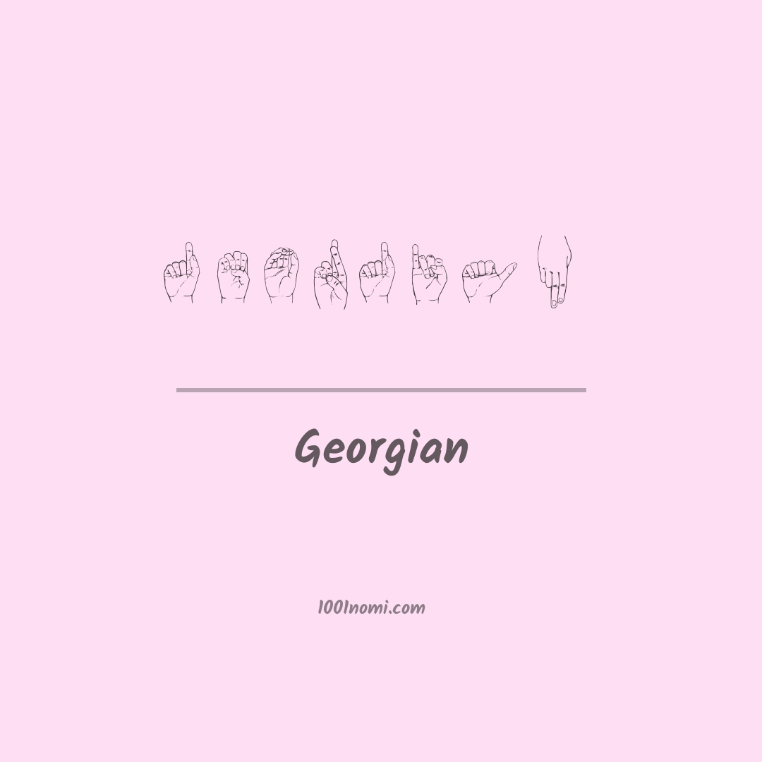 Georgian nella lingua dei segni