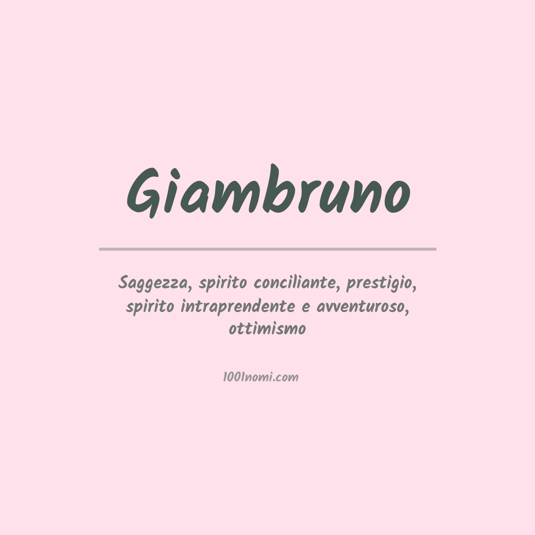 Significato del nome Giambruno