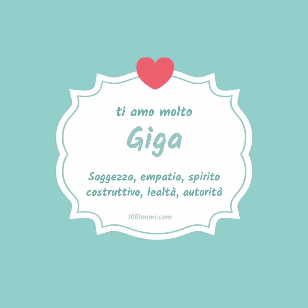 ti amo molto Giga Ti amo molto Giga