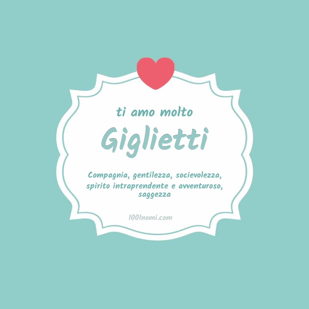 ti amo molto Giglietti Ti amo molto Giglietti