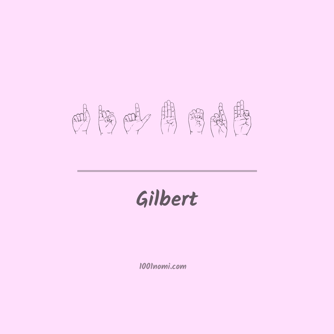 Gilbert nella lingua dei segni