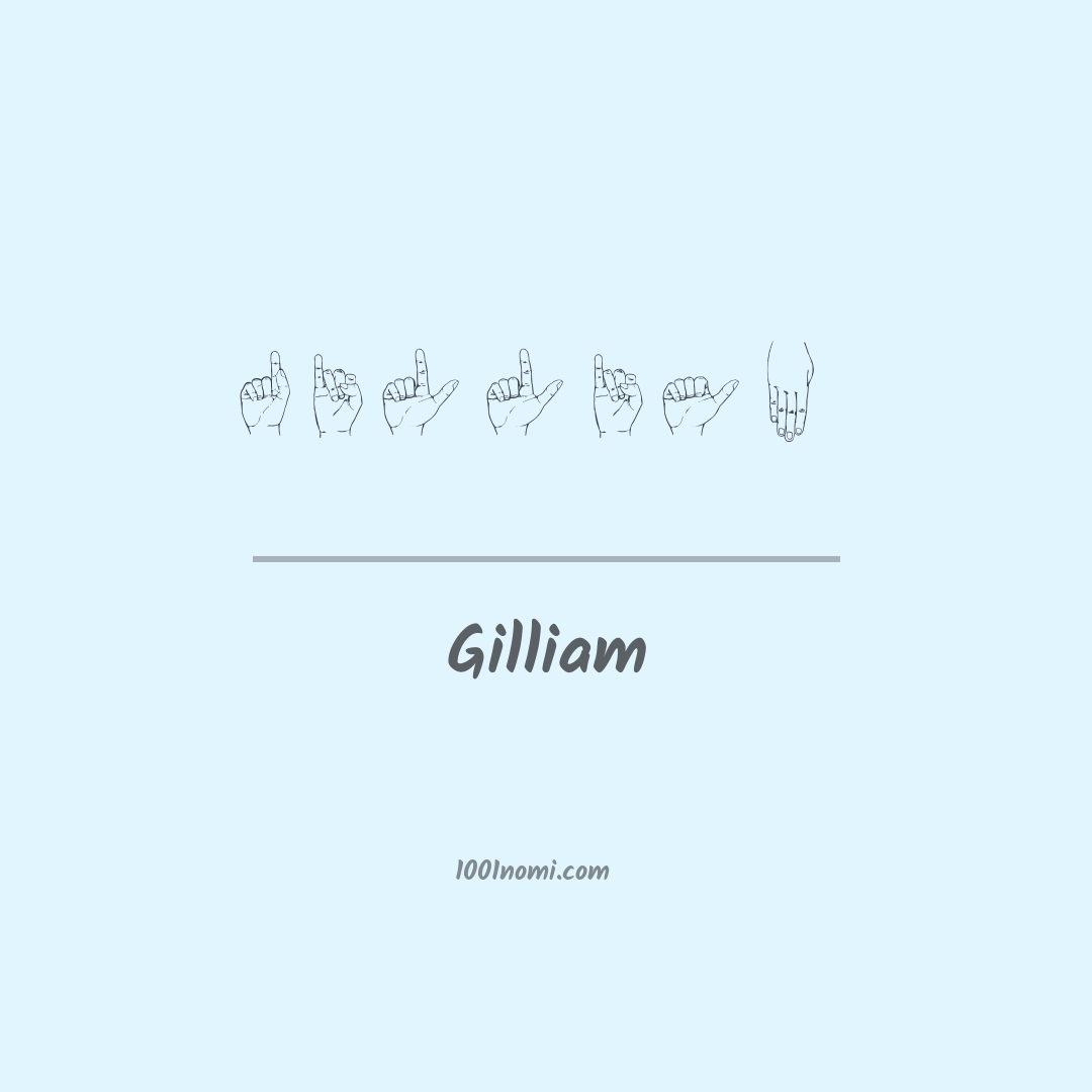 Gilliam nella lingua dei segni