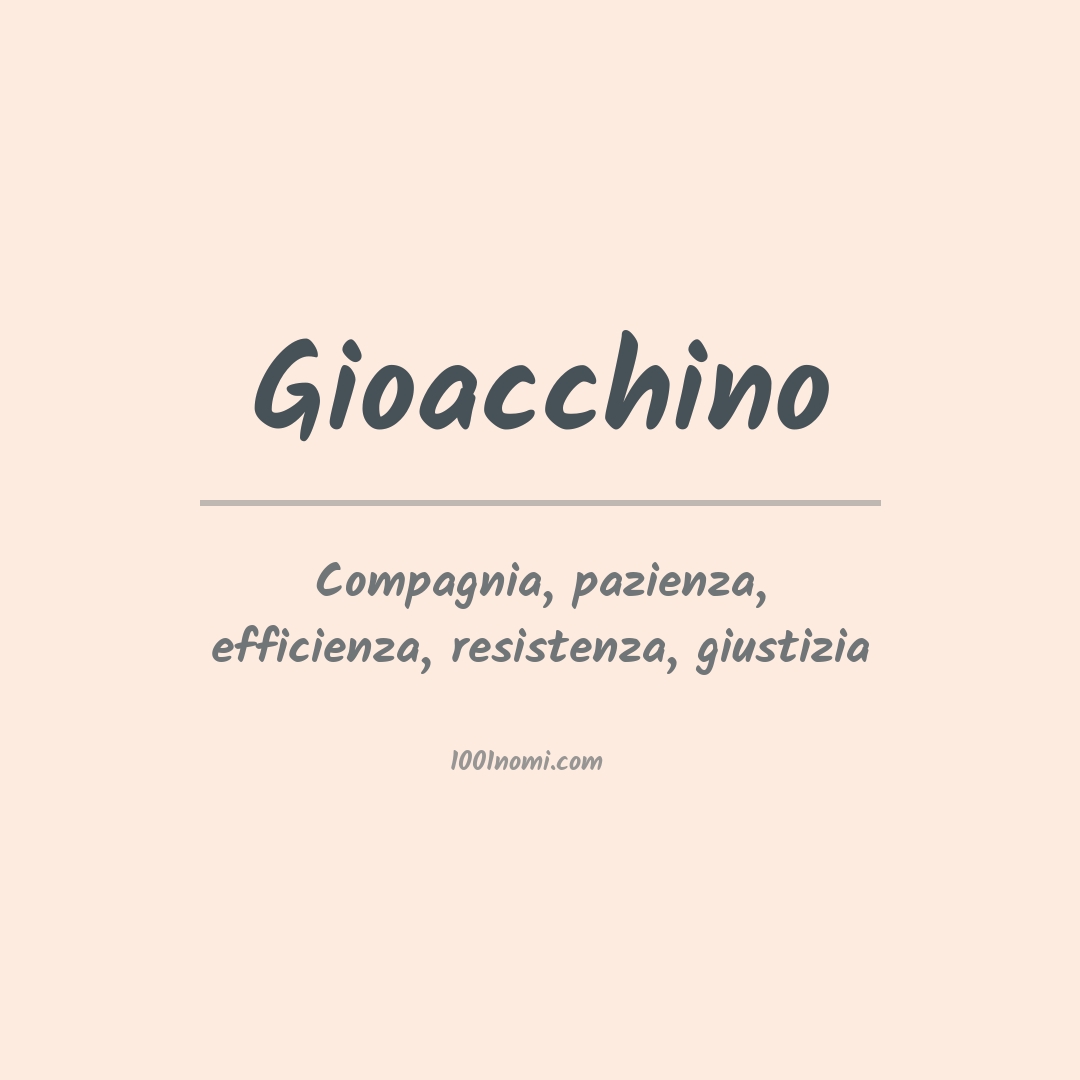 Significato del nome Gioacchino Significato del nome Gioacchino