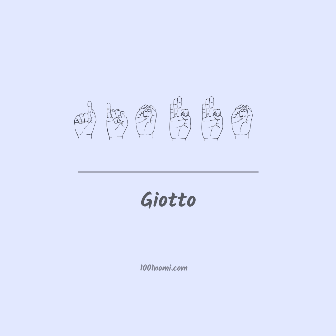 Giotto nella lingua dei segni Giotto nella lingua dei segni