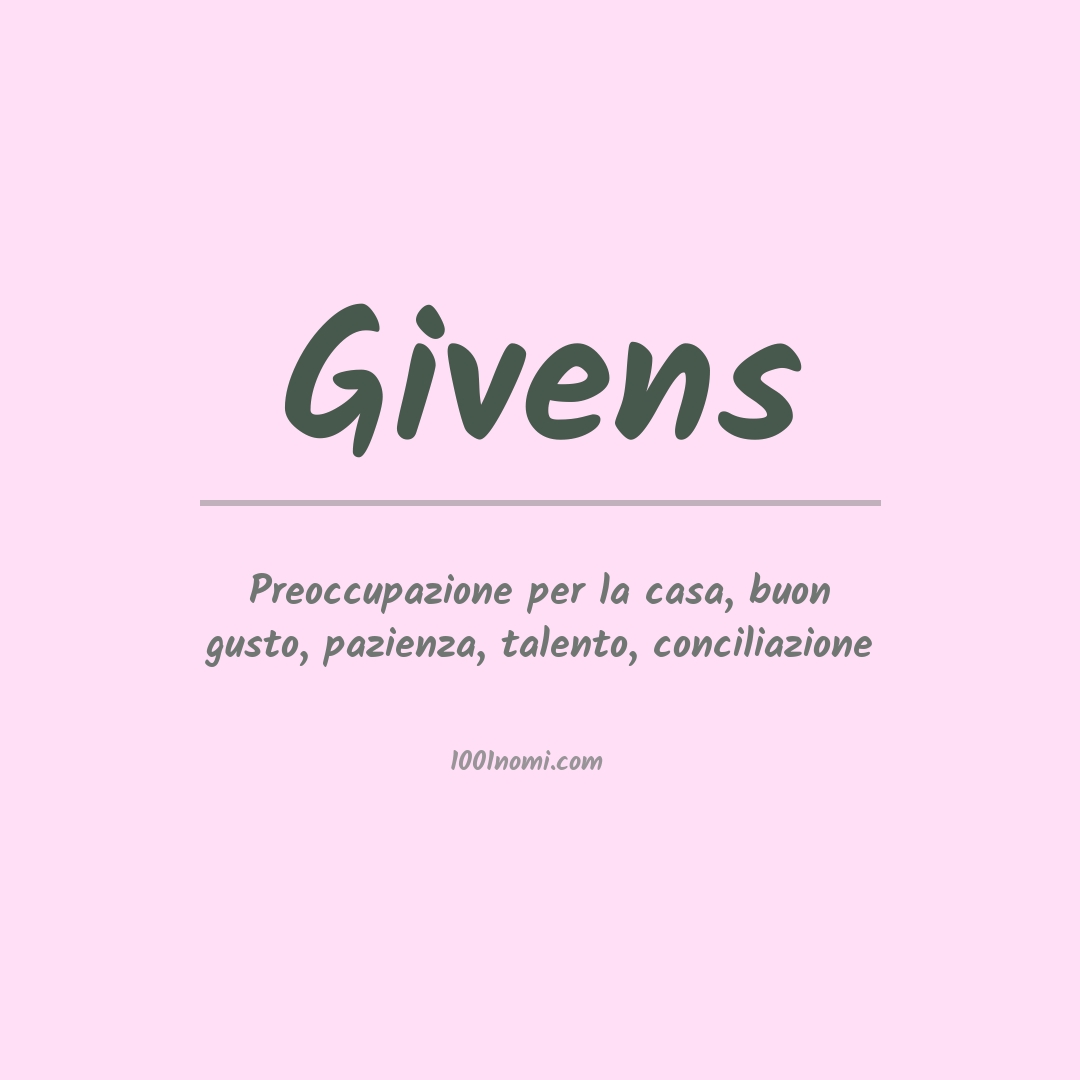 Significato del nome Givens