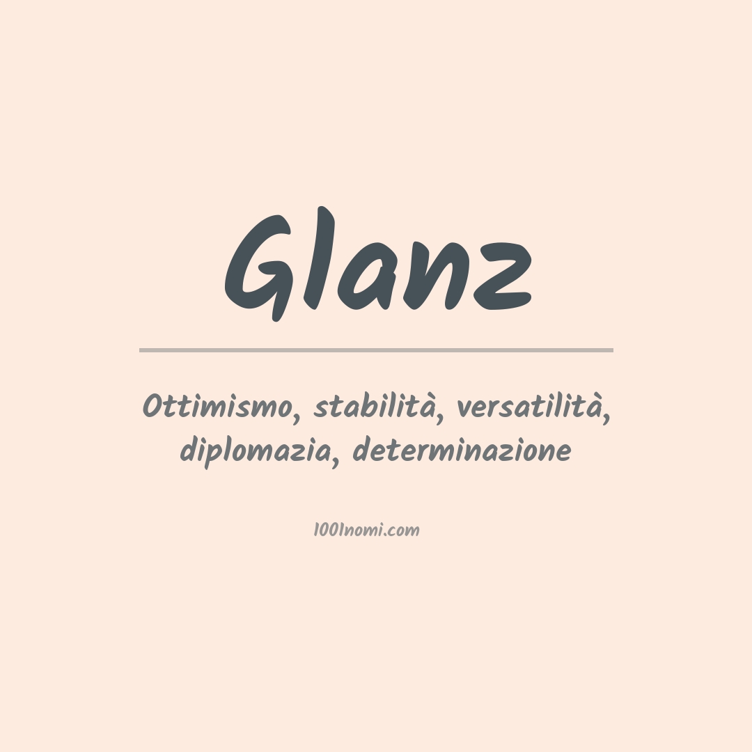 Significato del nome Glanz