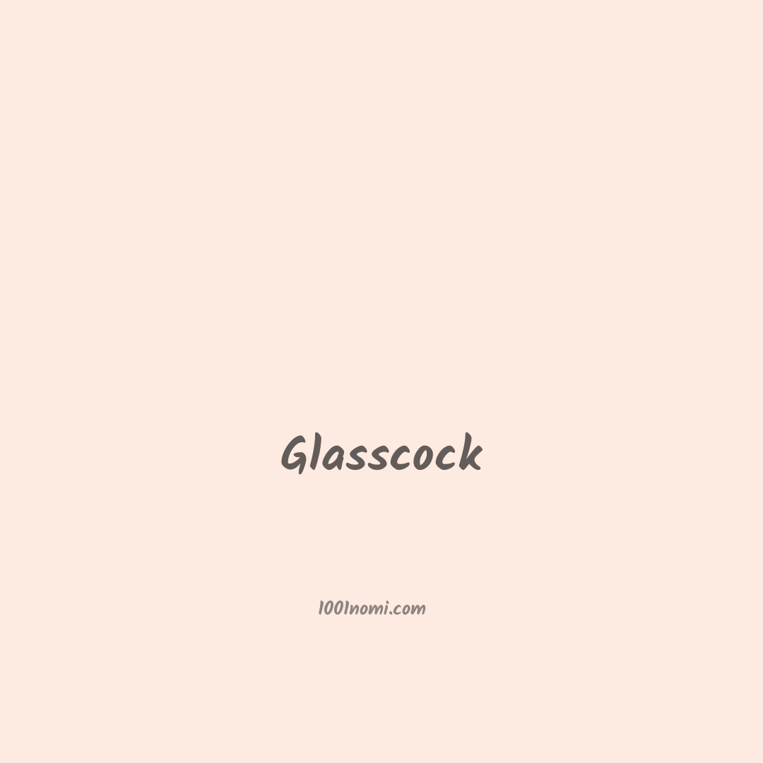 Glasscock in cinese