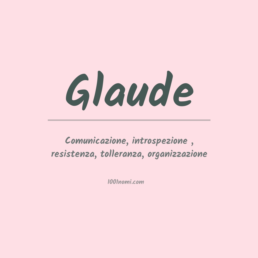 Significato del nome Glaude