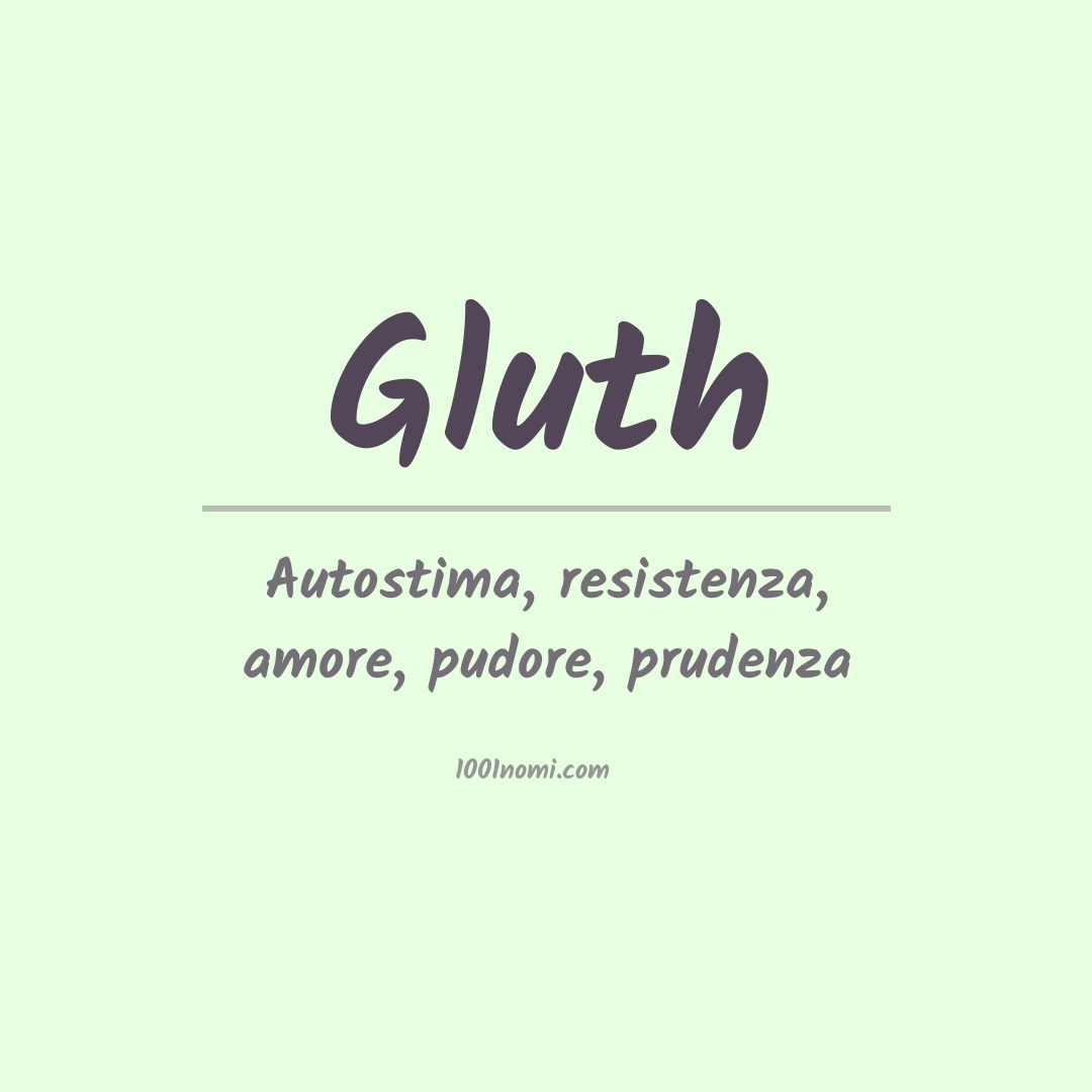 Significato del nome Gluth