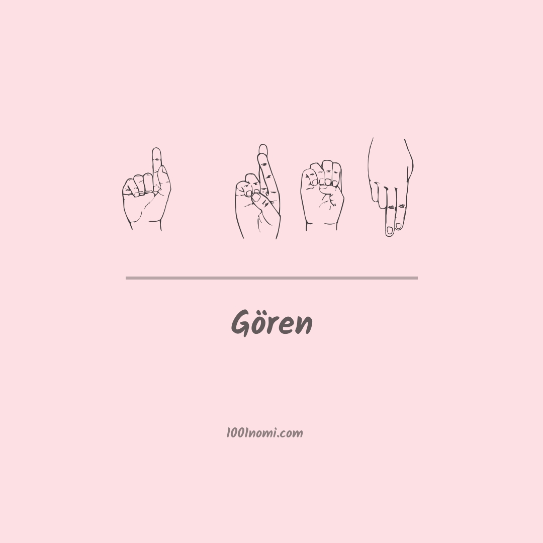 Gören nella lingua dei segni