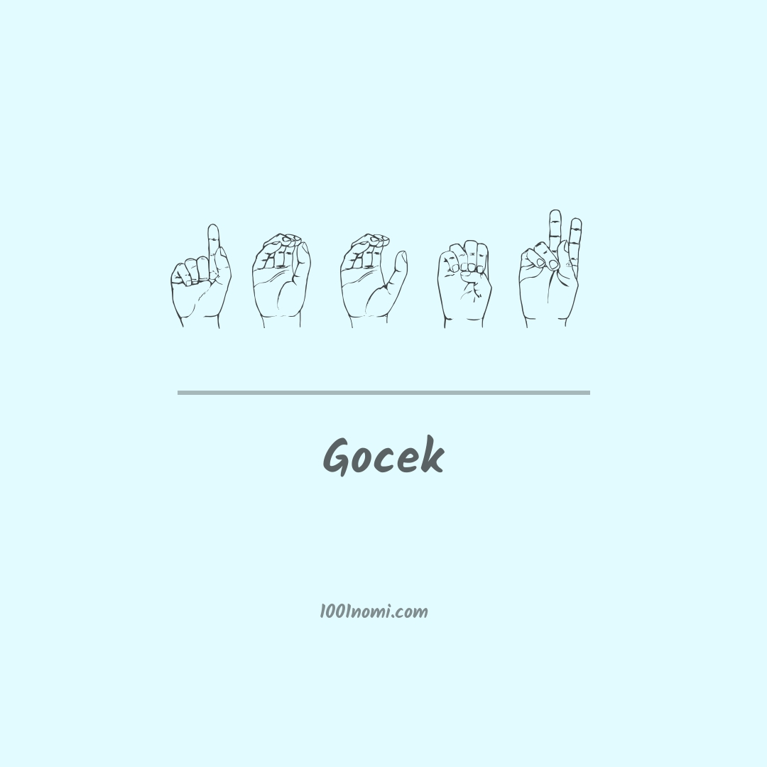 Gocek nella lingua dei segni