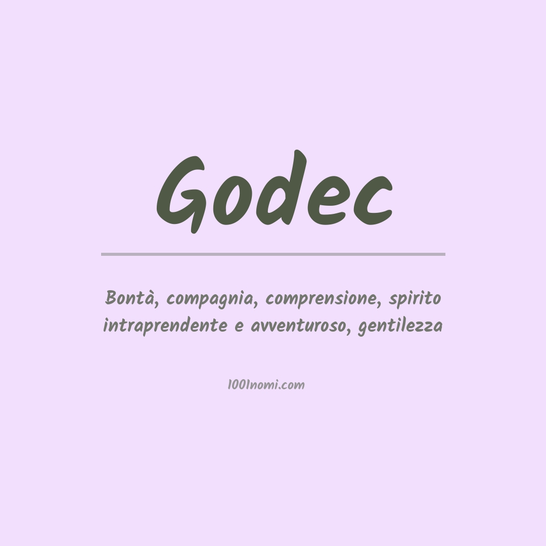 Significato del nome Godec