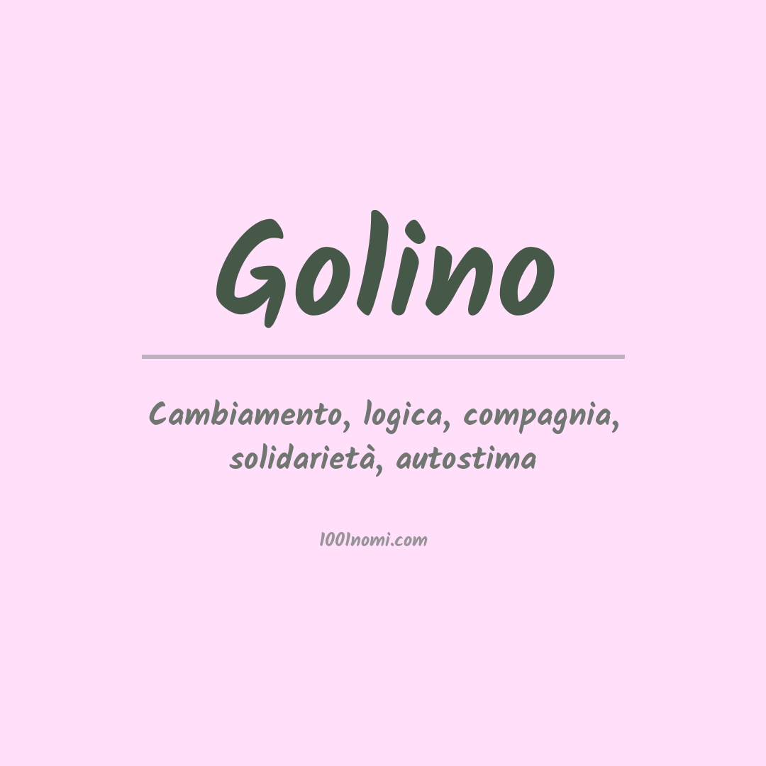 Significato del nome Golino