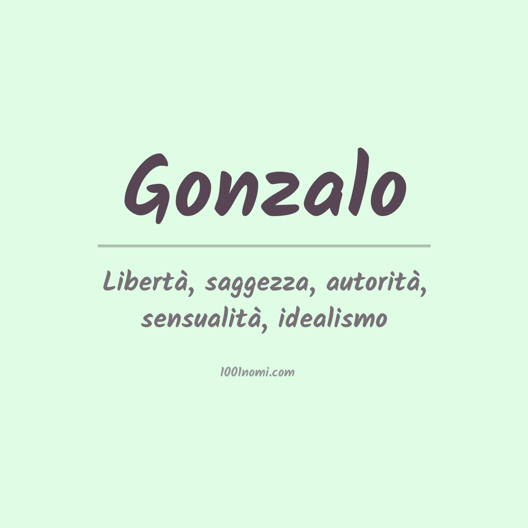 Significato del nome Gonzalo