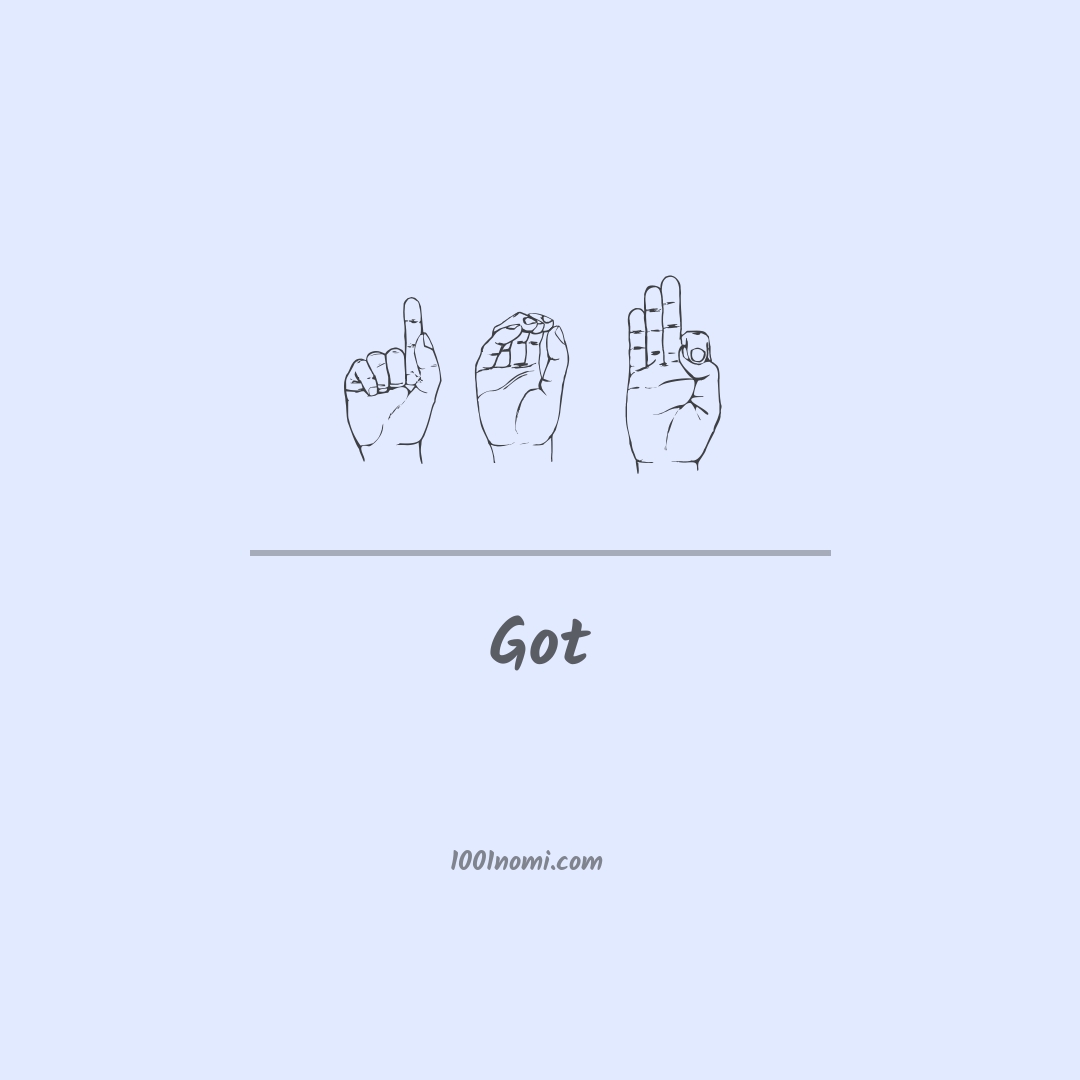 Got nella lingua dei segni