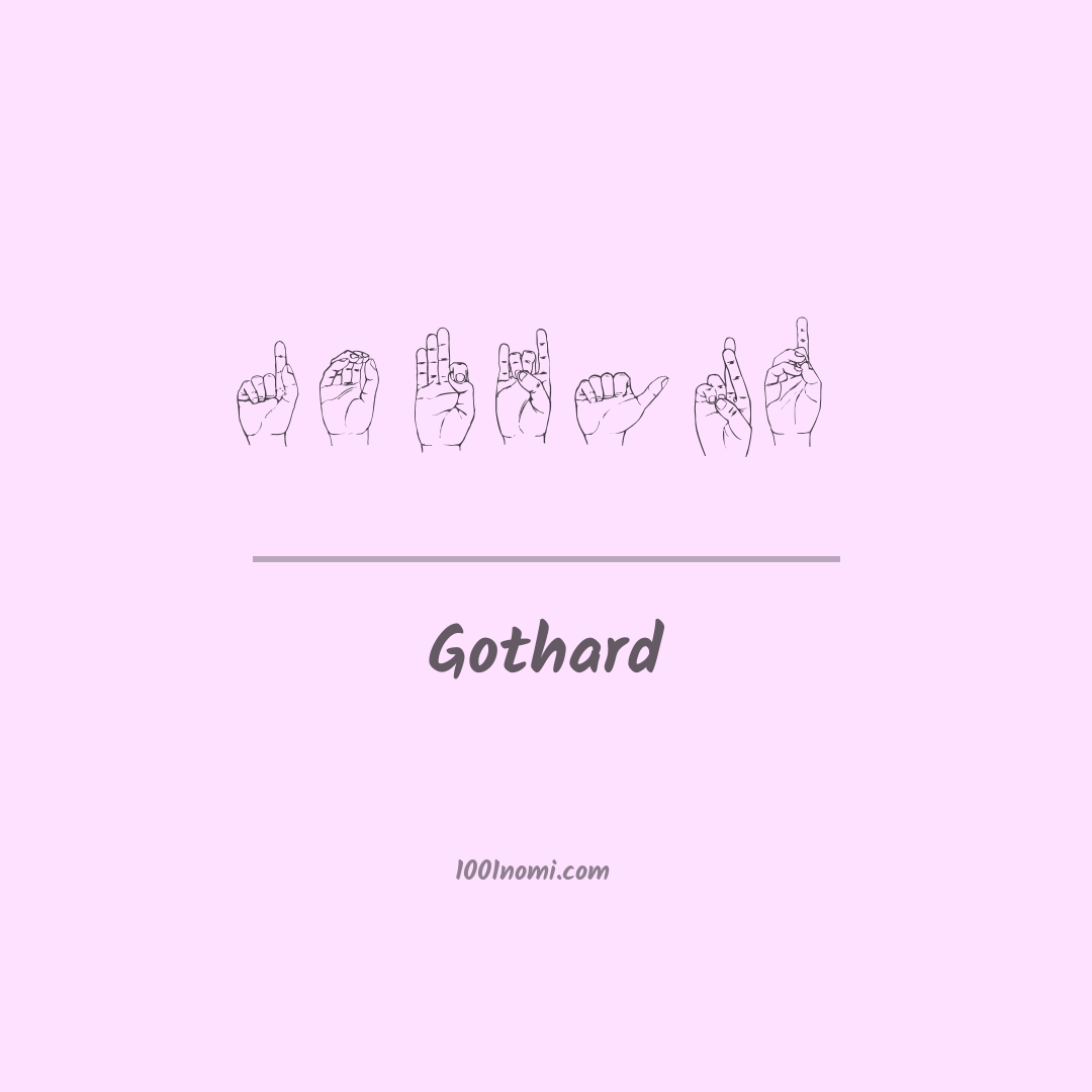 Gothard nella lingua dei segni