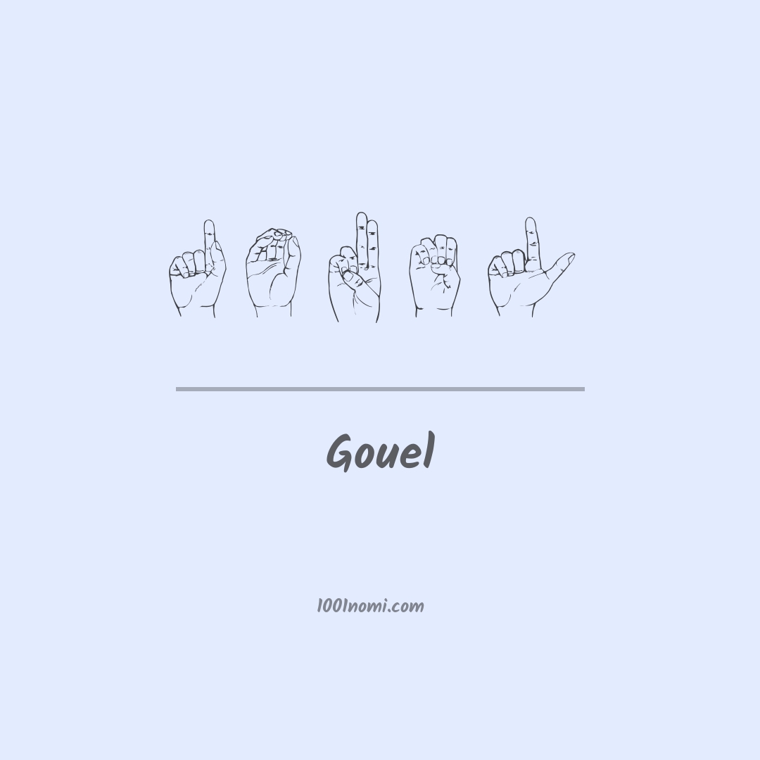 Gouel nella lingua dei segni Gouel nella lingua dei segni