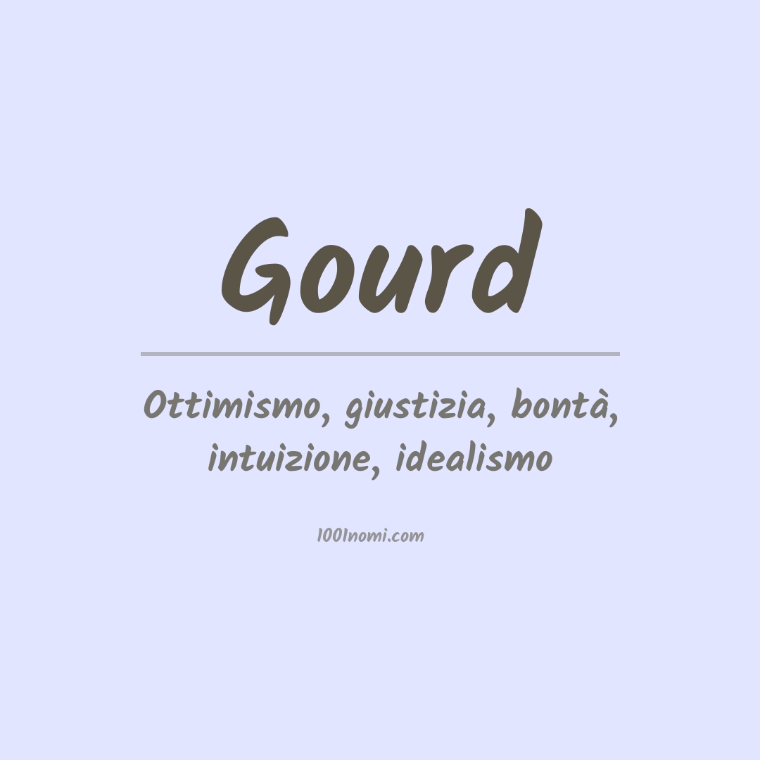 Significato del nome Gourd