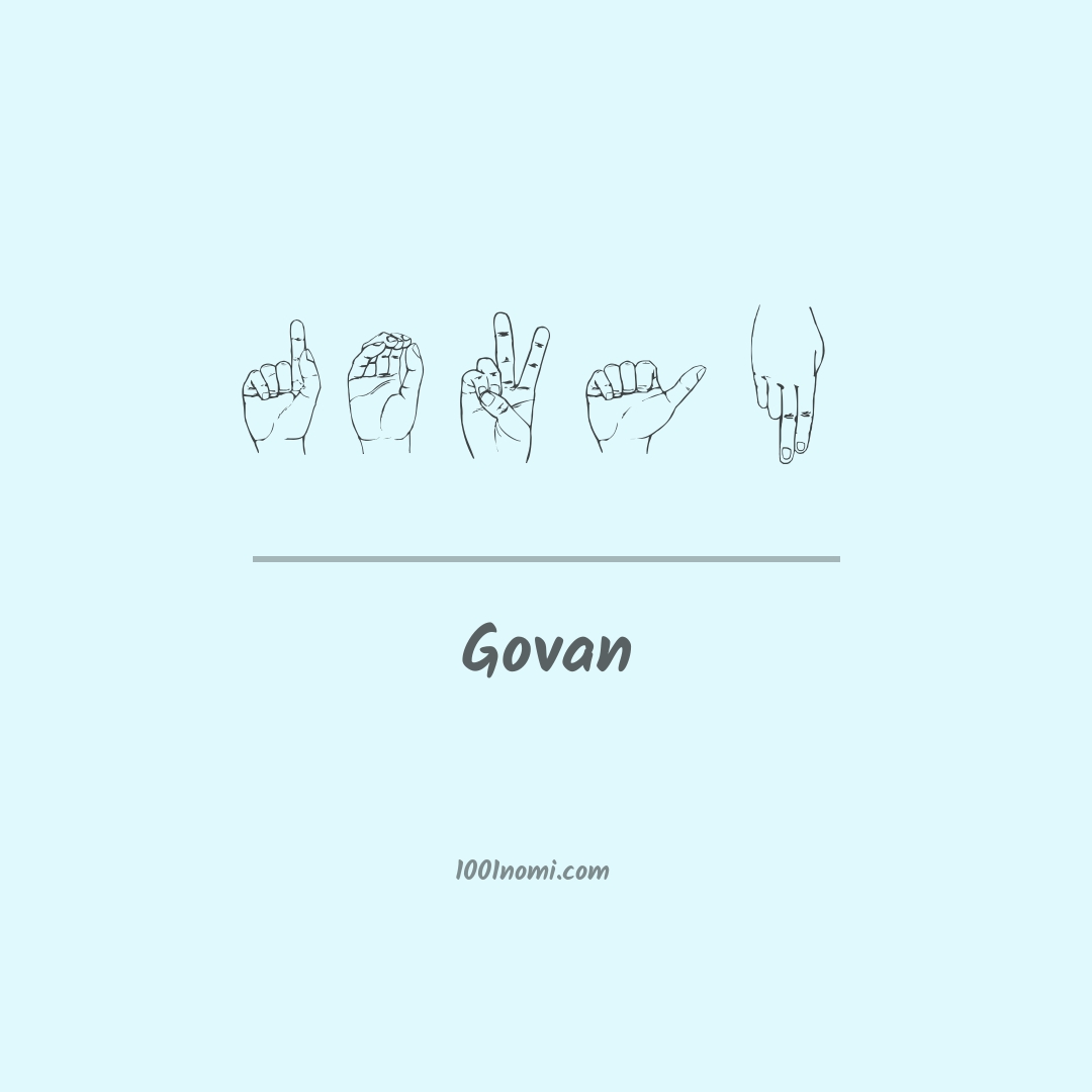 Govan nella lingua dei segni