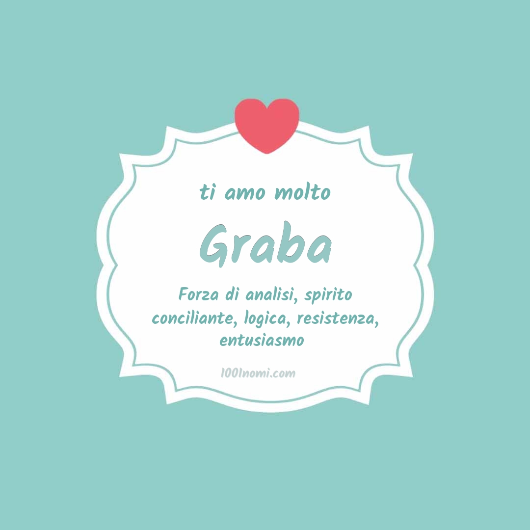 ti amo molto Graba Ti amo molto Graba