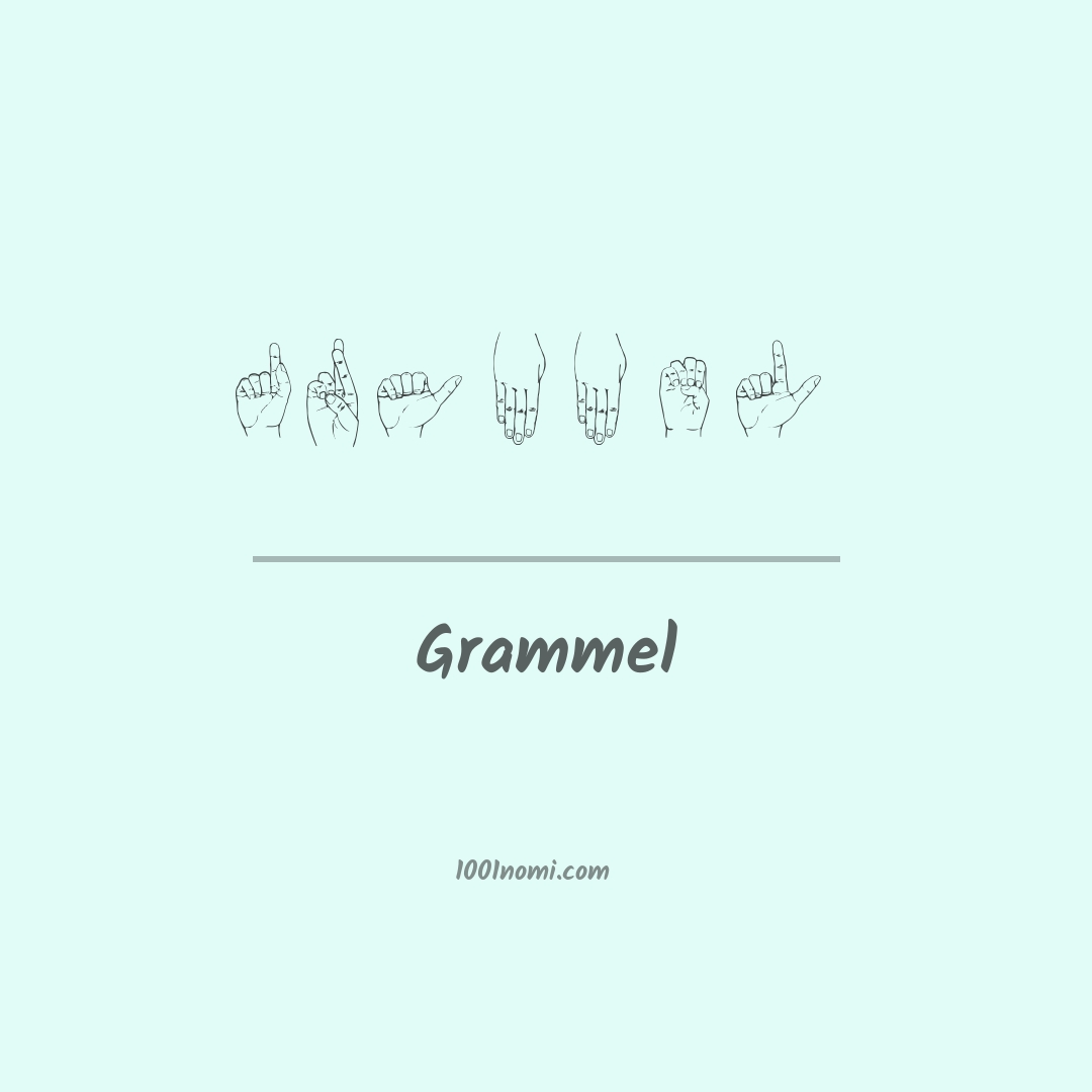 Grammel nella lingua dei segni