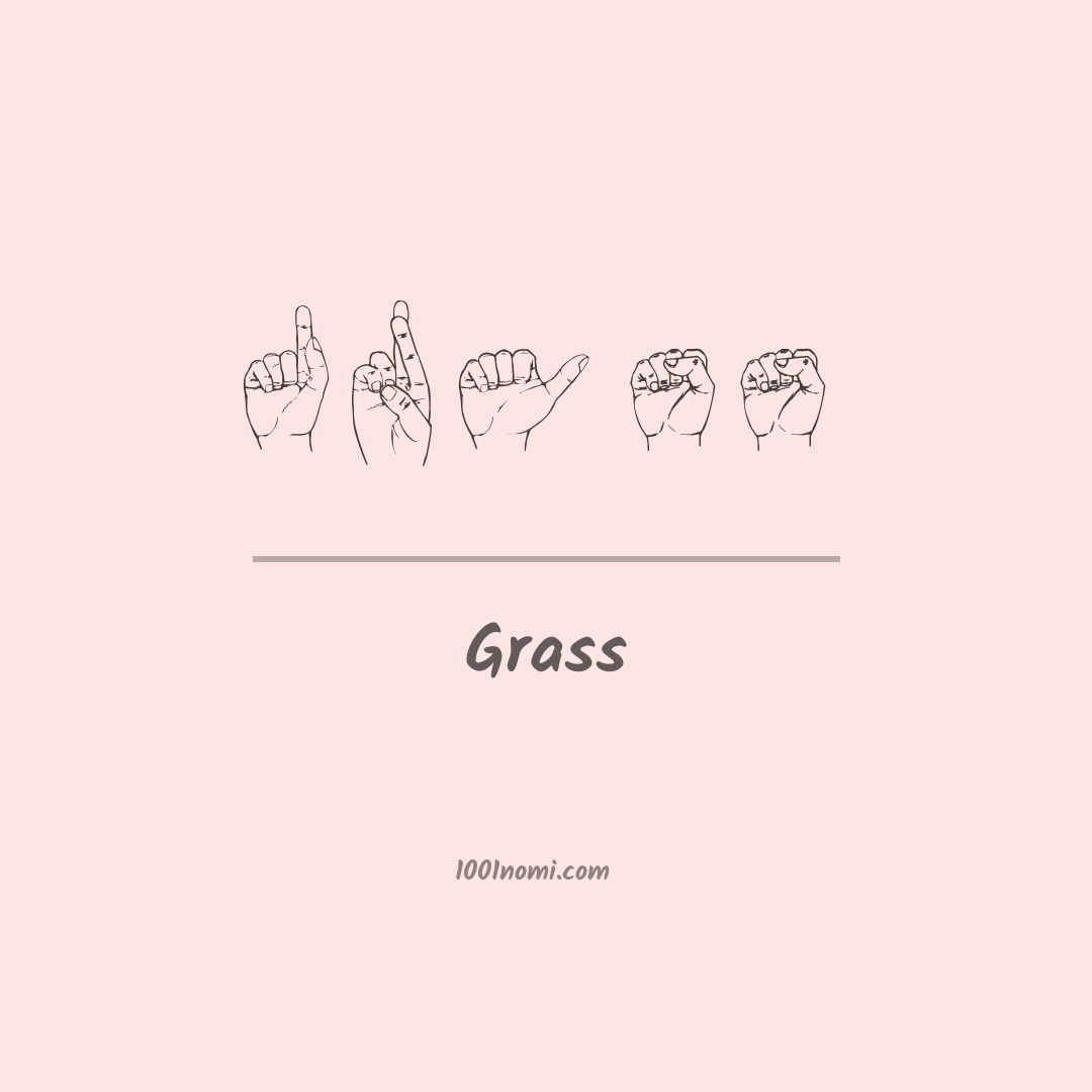 Grass nella lingua dei segni