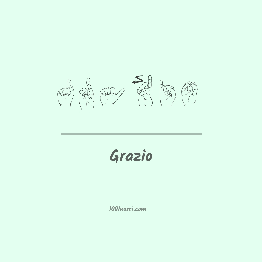 Grazio nella lingua dei segni