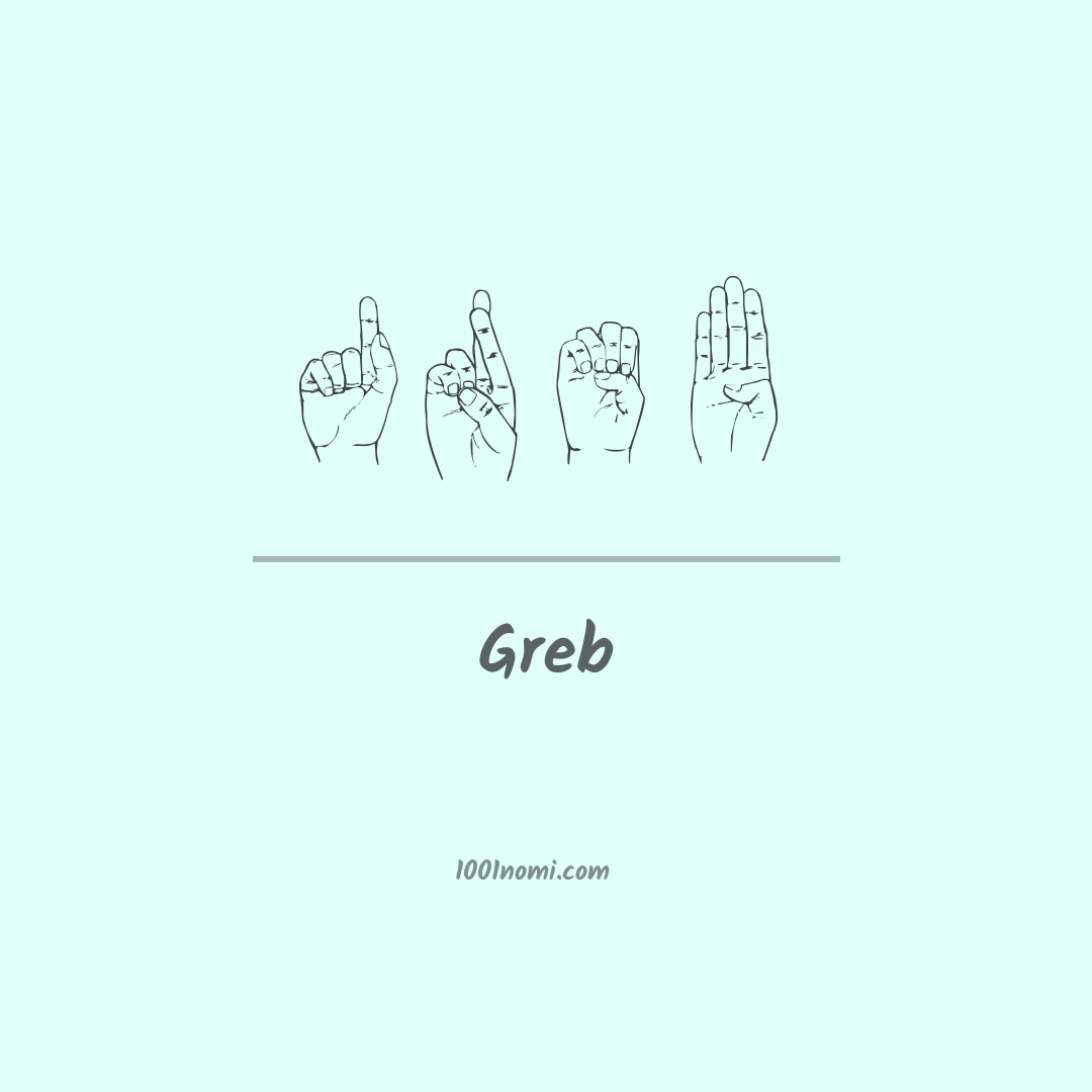 Greb nella lingua dei segni